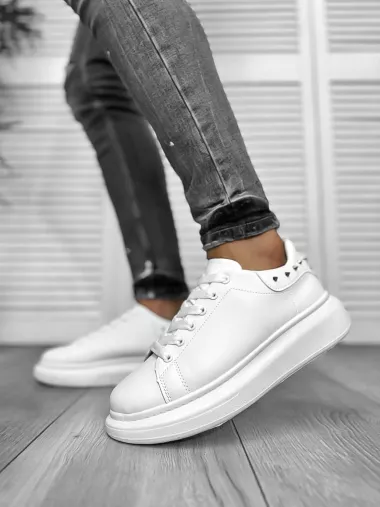 Adidasi barbati casual amq, albi 6626 N17-3